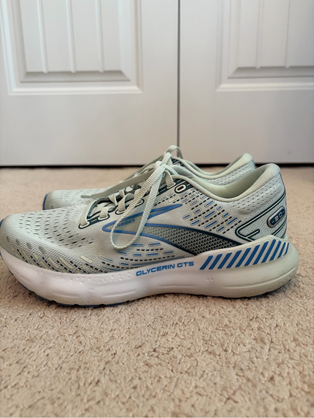 Brooks Glycerin GTS Shoes Womens Teal Blue Running Walking Casual Sneakers Sz 8